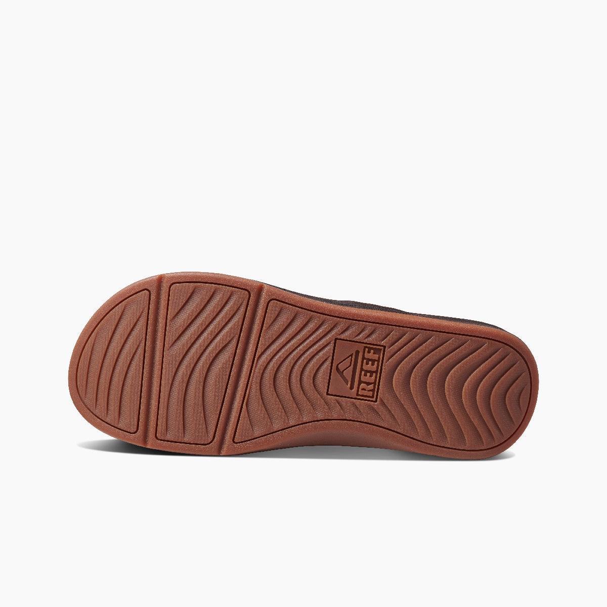 Reef Leather Ortho-Bounce Coast Brown Men's Flip-Flop Sandal - Men's SandalReef