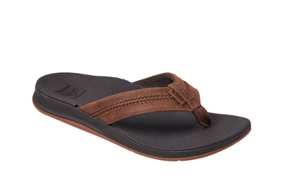 Reef Leather Ortho - Bounce Coast Brown Men's Flip - Flop Sandal 6
