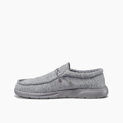 Reef Men's Cushion Coast Slip - On Shoe Light Gray – Lightweight Comfort with Memory Foam 2