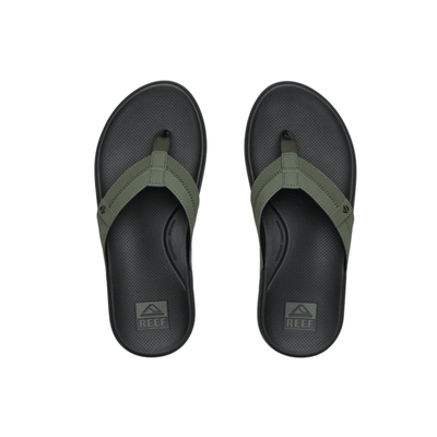 REEF Men’s Cushion Phantom 2.0 Water-Friendly Flip-Flops – Olive / Gum 4