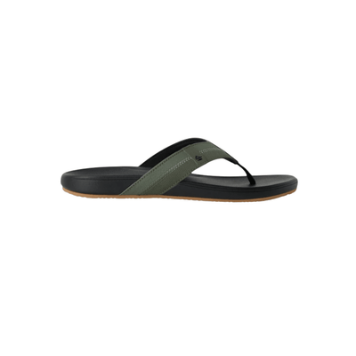 REEF Men’s Cushion Phantom 2.0 Water-Friendly Flip-Flops – Olive / Gum 1