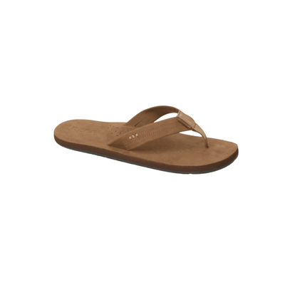 REEF Men’s Draftsmen Full Grain Leather Flip-Flops – Classic Brown 2