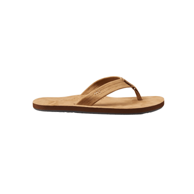 REEF Men’s Draftsmen Full Grain Leather Flip-Flops – Classic Tan 1