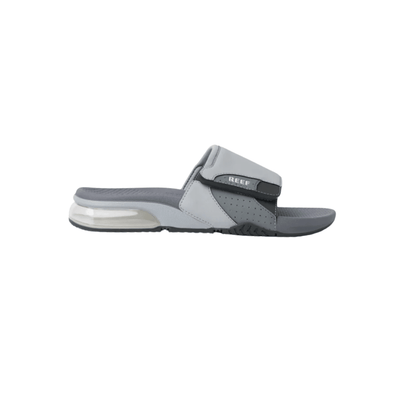 REEF Men’s Fanning Slide Water-Friendly Sandals – Grey 1