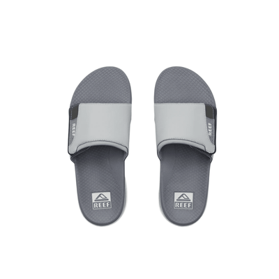 REEF Men’s Fanning Slide Water-Friendly Sandals – Grey 3