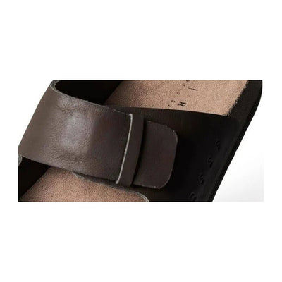 Reef Men's Ojai Two Bar Cushioned Footbed Brown Leather Sandal CJ5525 5