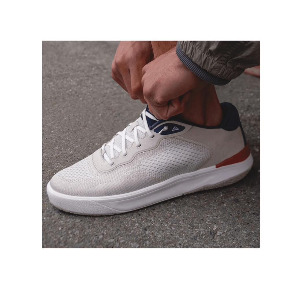 Reef Men's Shoreline Del Mar Breathable Knit Sneakers - Tan/White/Navy 8