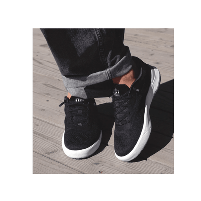 REEF Men’s Shoreline Del Mar Everyday Sneakers – Black / White 7