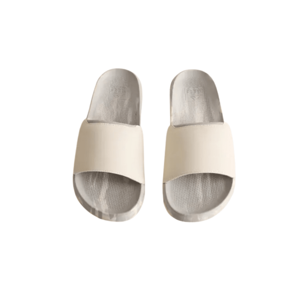 Reef Men's Tailslide Cushion Slide Sandals - White Grey Marble (CJ8559) 4