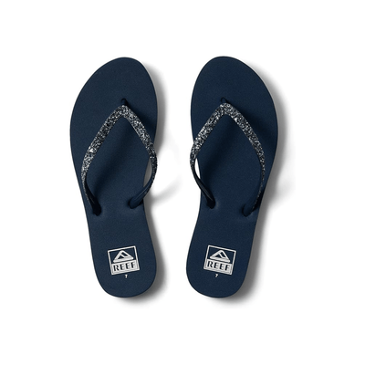 Reef Stargazer Women's Beach Flip Flop, Thin Glitter Strap, Mermaid 4