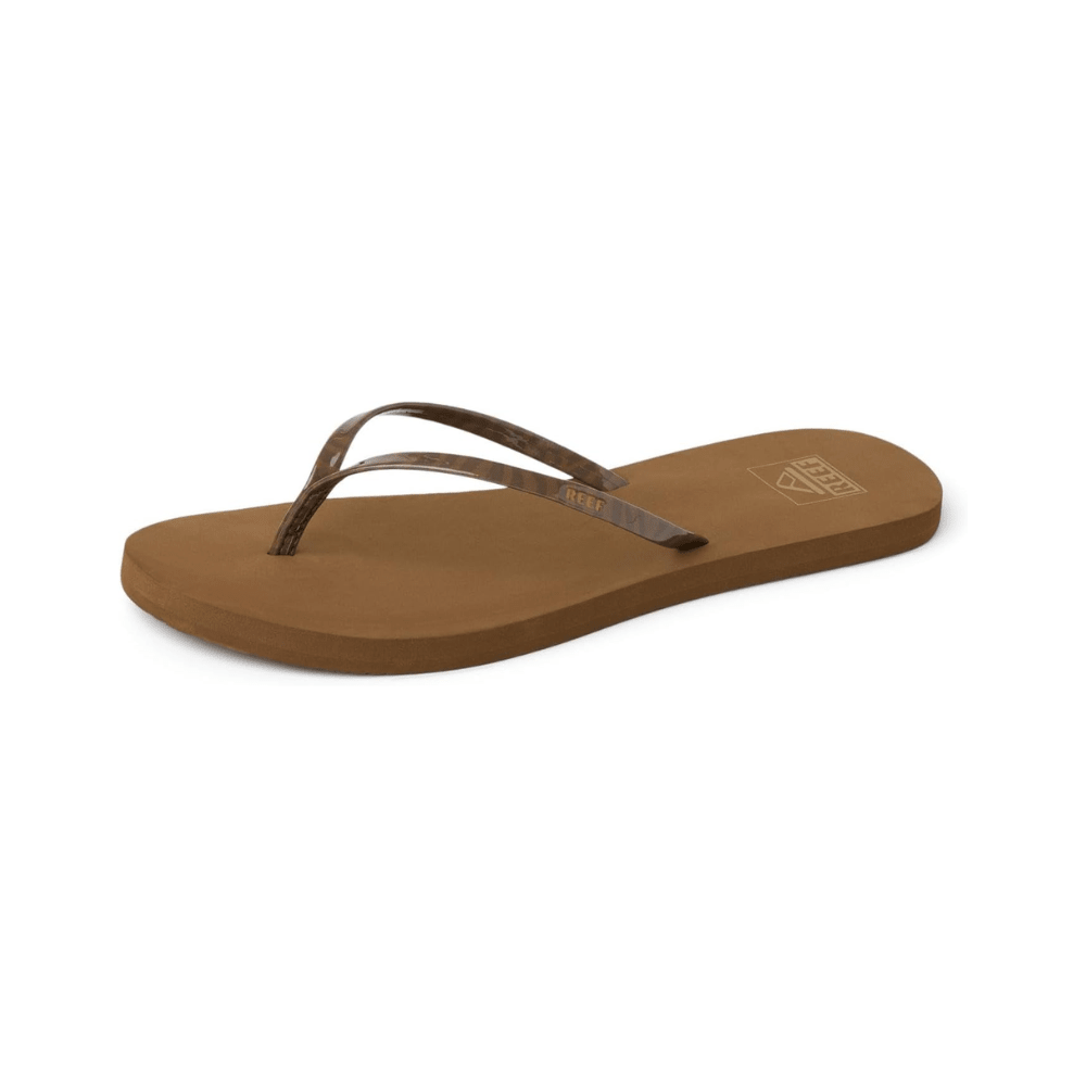 REEF Women's Bliss Nights Flip Flop Sandals - Chocolate Stripe 2