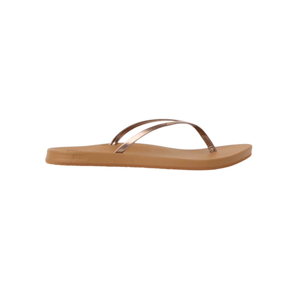 Reef Women's Cushion Slim Flip Flop Sandals – Bronze/Brown 1
