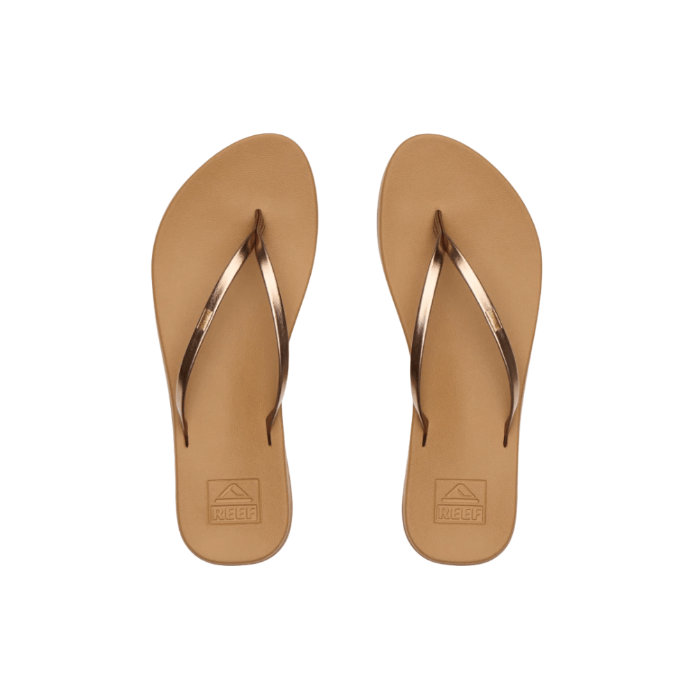Reef Women's Cushion Slim Flip Flop Sandals – Bronze/Brown 3