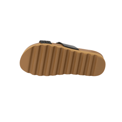 Reef Women's Cushion Vista Hi Sandal – Black Braid 9