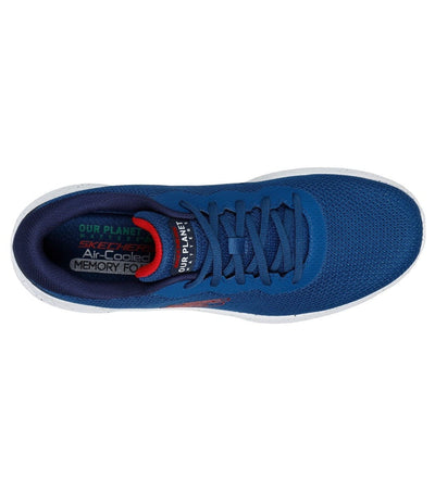 Skechers Shoes Men Memory Foam Sport Blue White Comfort Casual Walk Lite 232830 4