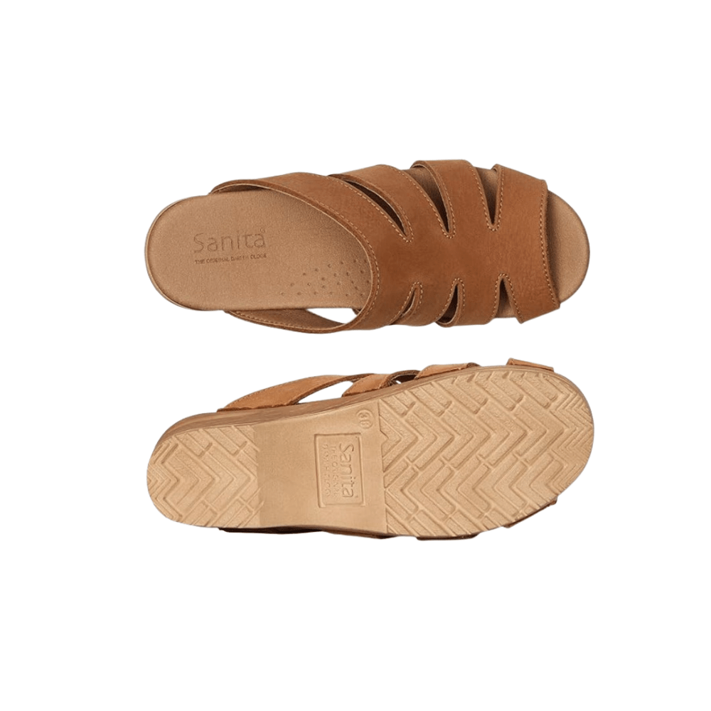 Sanita Monika Women’s Oil Leather Sandals – Chestnut 6