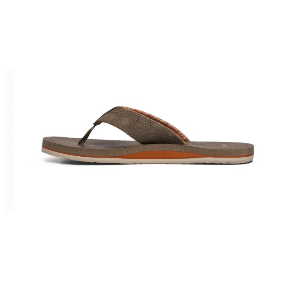 Sanuk Men's Beer Cozy IV Flip Flop - Brindle 4