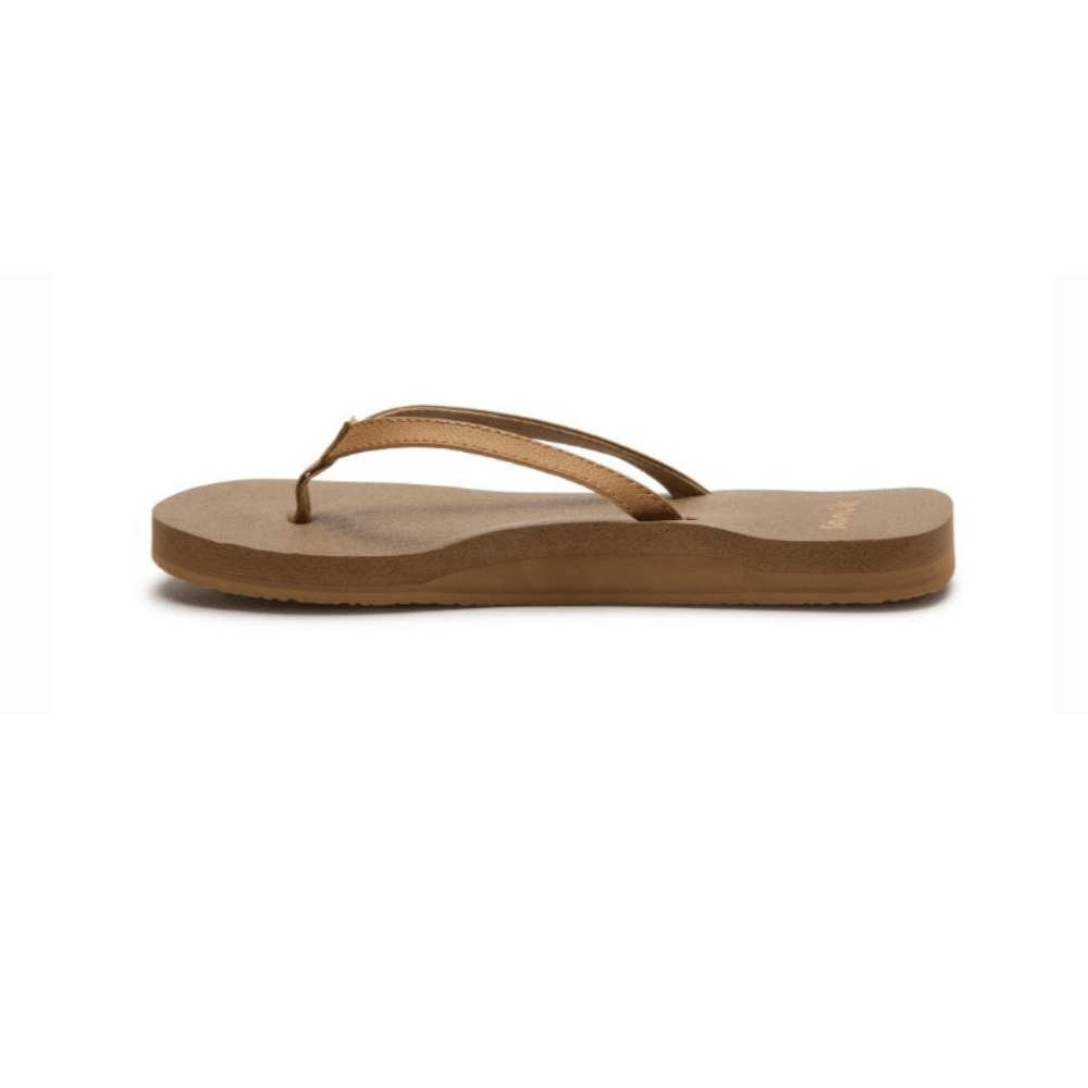 Sanuk Women's Yoga Joy II Flip Flop - Tan 5
