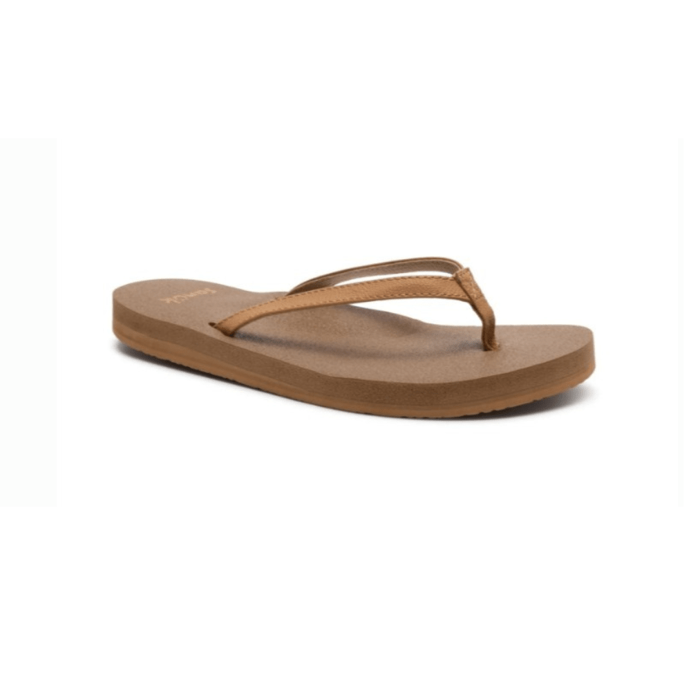 Sanuk Women's Yoga Joy II Flip Flop - Tan 2