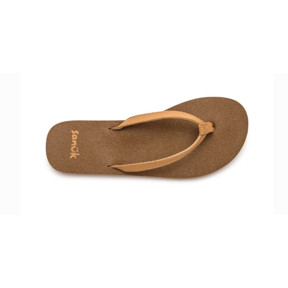Sanuk Women's Yoga Joy II Flip Flop - Tan 4