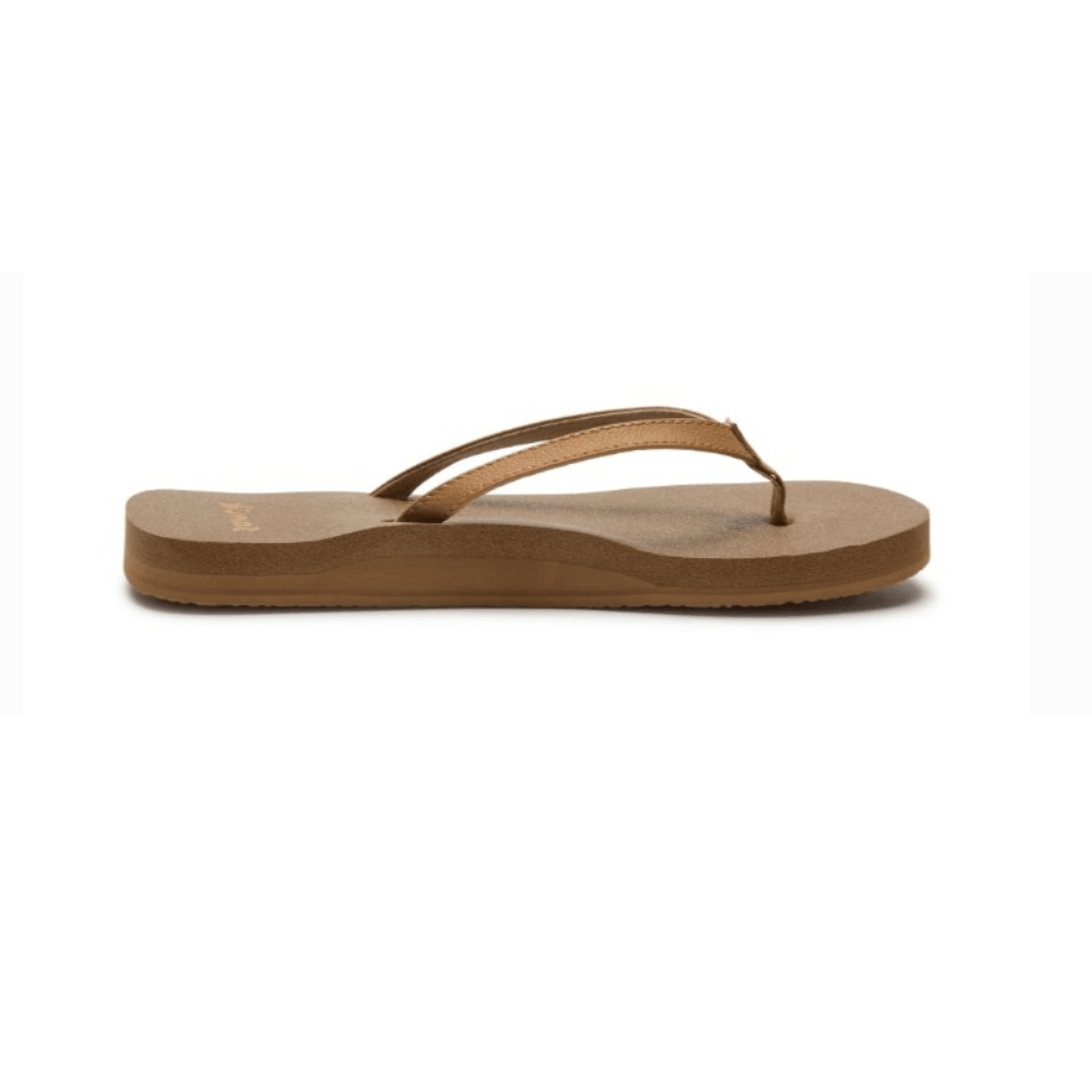 Sanuk Women's Yoga Joy II Flip Flop - Tan 1