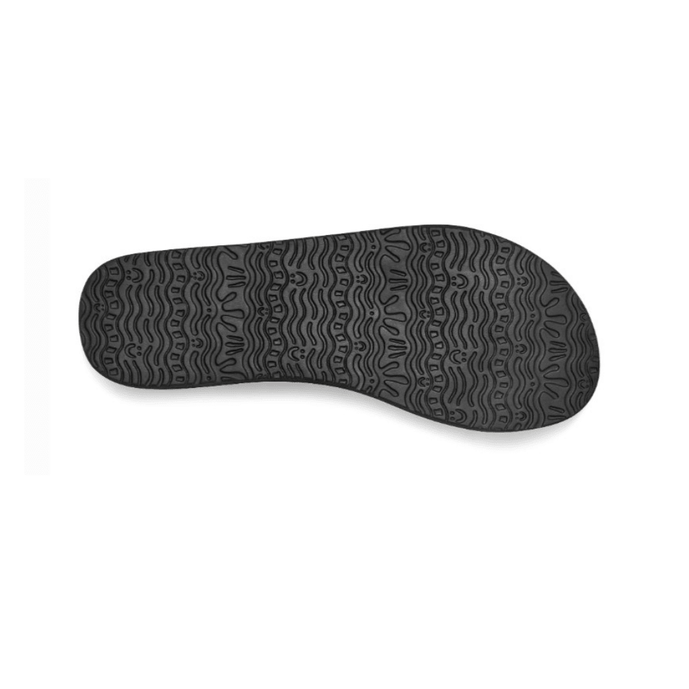 Sanuk Women's Yoga Joy II Flip Flop - White / Black 5