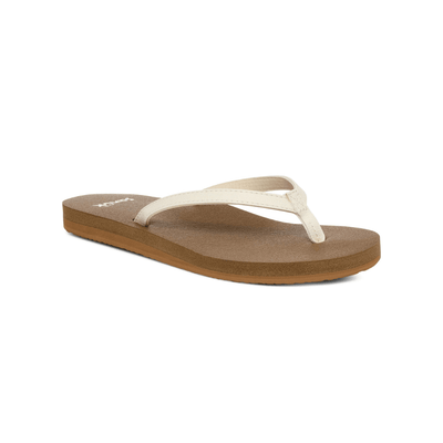 Sanuk Women's Yoga Joy II Flip Flop - White 2