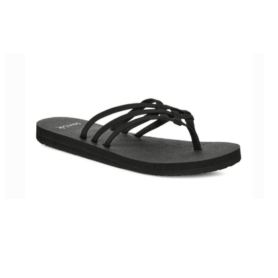 Sanuk Women's Yoga Sandy II Flip Flop - Black 2