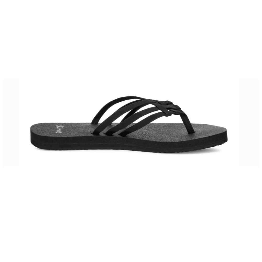 Sanuk Women's Yoga Sandy II Flip Flop - Black 1