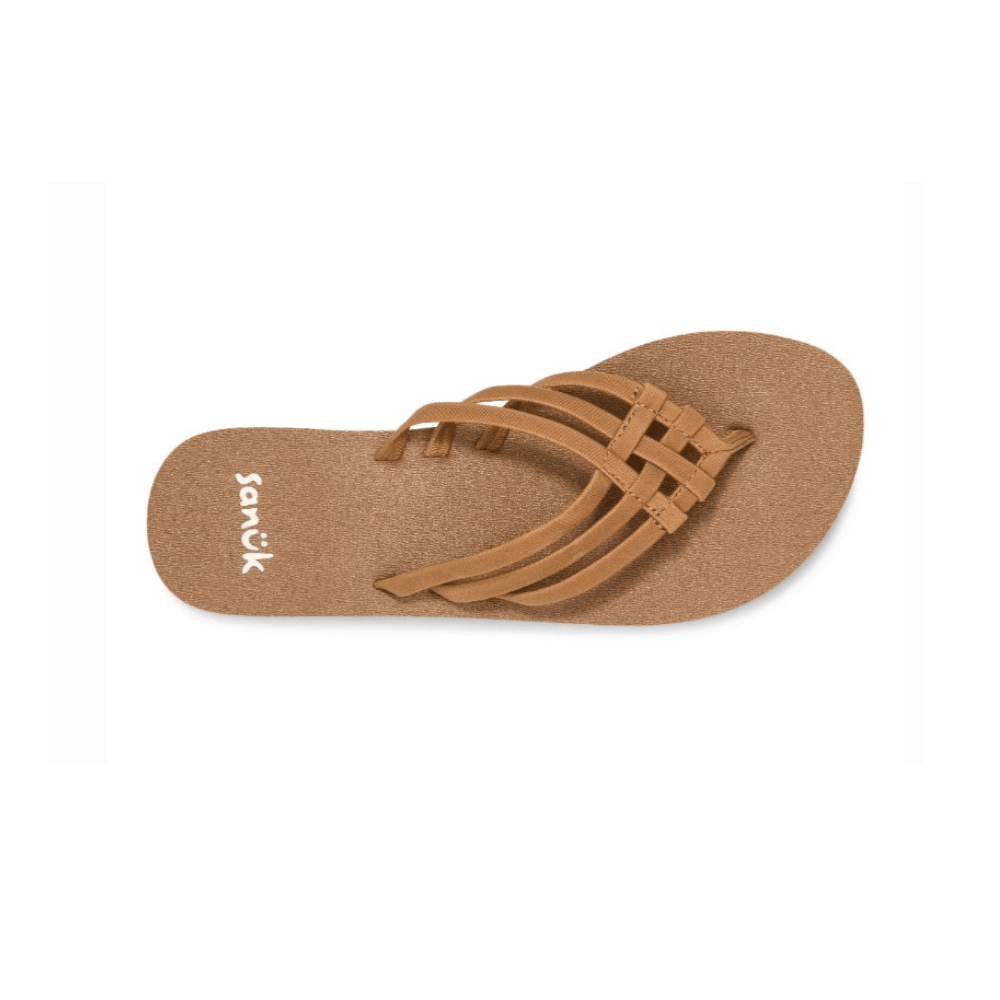 Sanuk Women's Yoga Sandy II Flip Flop - Tobacco Brown 3
