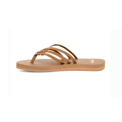 Sanuk Women's Yoga Sandy II Flip Flop - Tobacco Brown 4