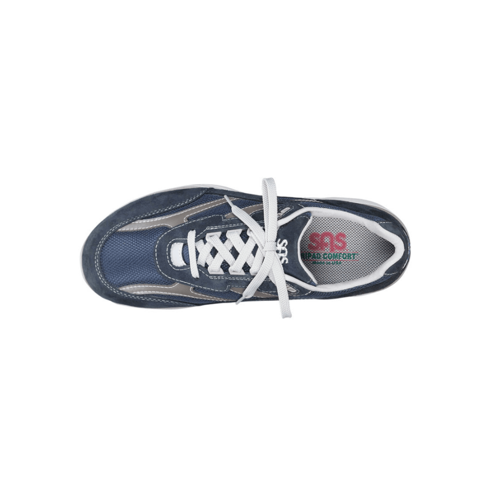 SAS Journey Mesh Men's Lace Up Sneaker, Blue 4