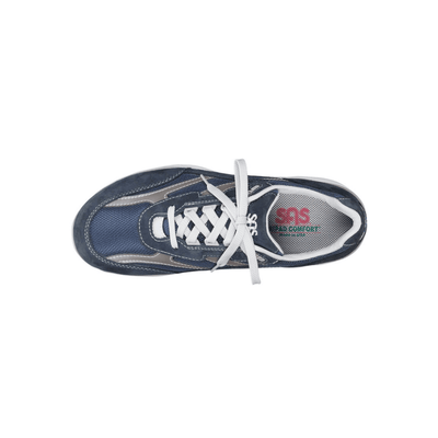 SAS Journey Mesh Men's Lace Up Sneaker, Blue 4
