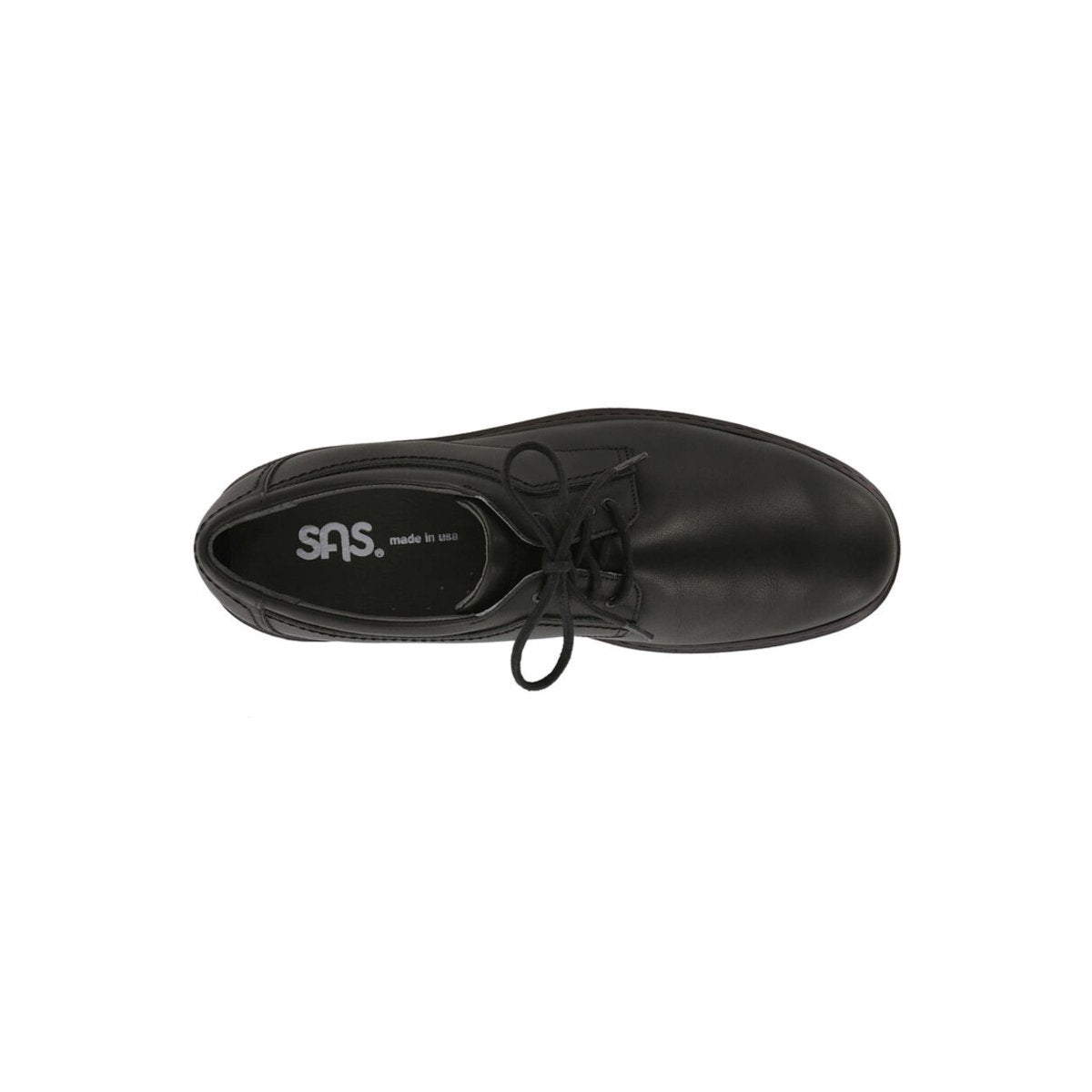 SAS Men's Aden Leather Lace-Up Oxford – Black 2