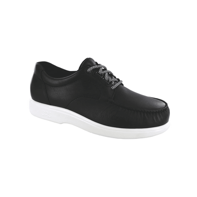 SAS Men's Bout Time LT Leather Lace-Up Shoe - Matte Black 1