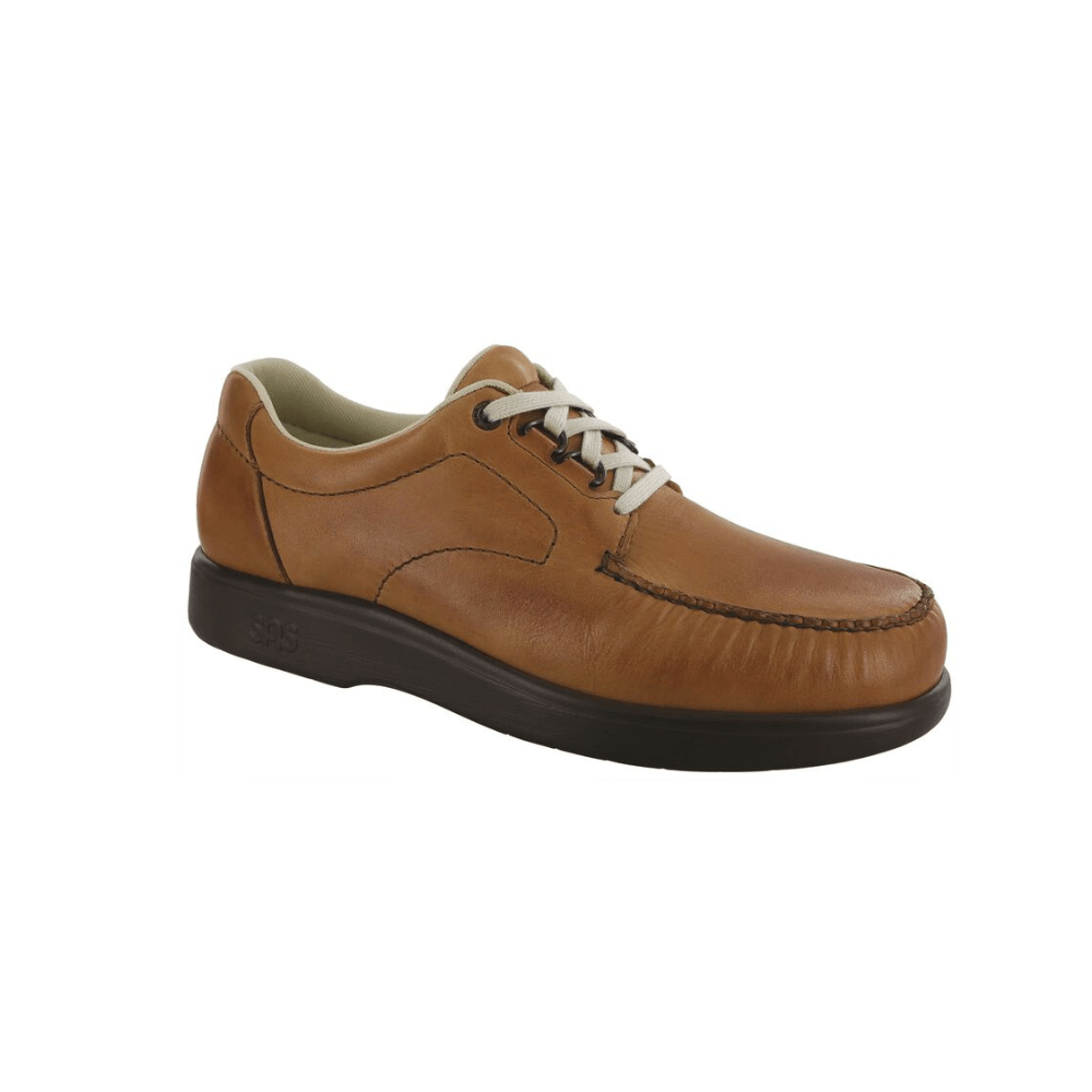 SAS Men's Bout Time Lux Leather Lace-Up Shoe - Hazel 1