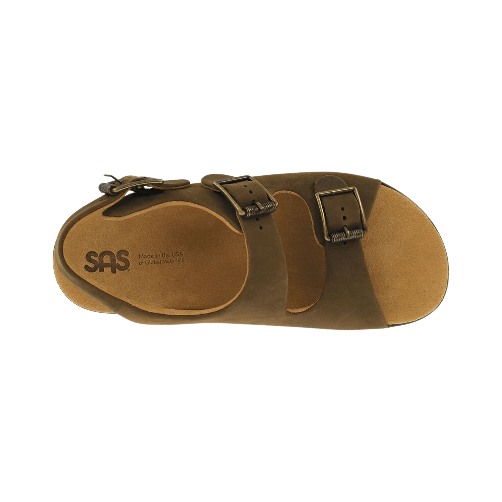 SAS Men's Bravo Heel Strap Sandal- Grizzly 2