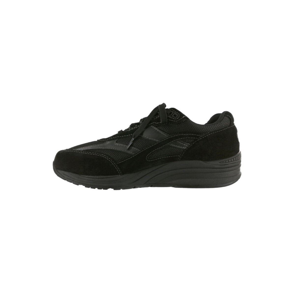 SAS Men's Journey Mesh Leather Active Walking Shoe – Black 5