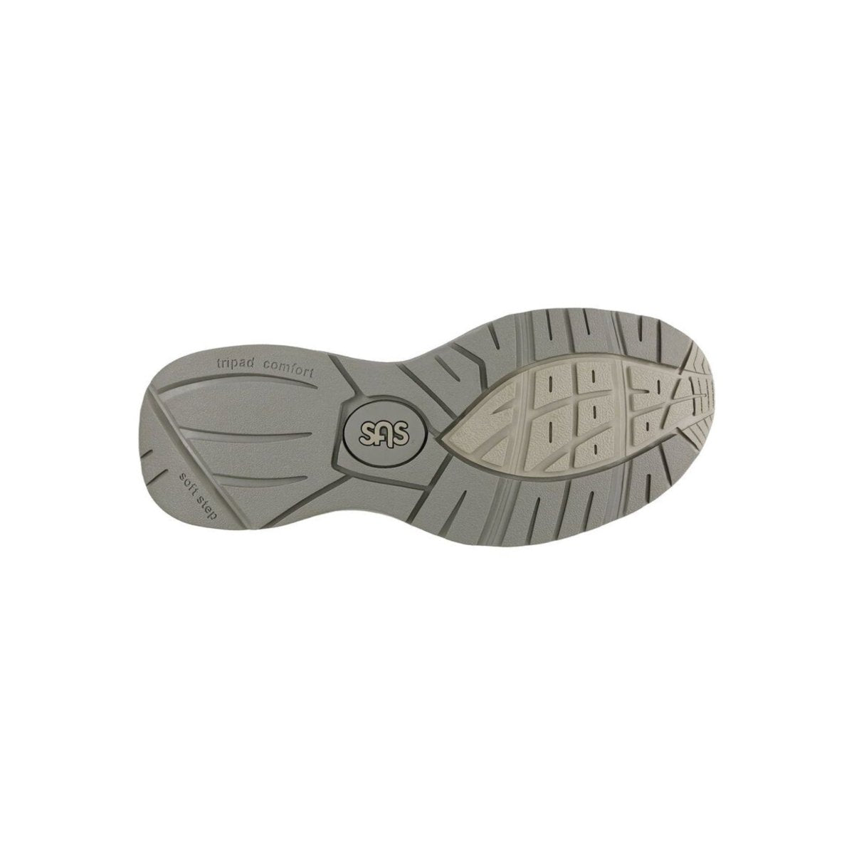 SAS Men's Journey Mesh Lightweight Sport Walking Shoe – White / Gray 6