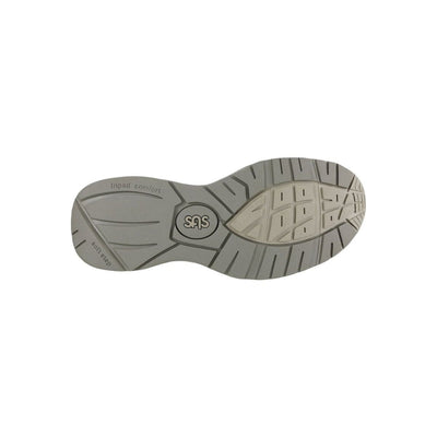 SAS Men's Journey Mesh Lightweight Sport Walking Shoe – White / Gray 6