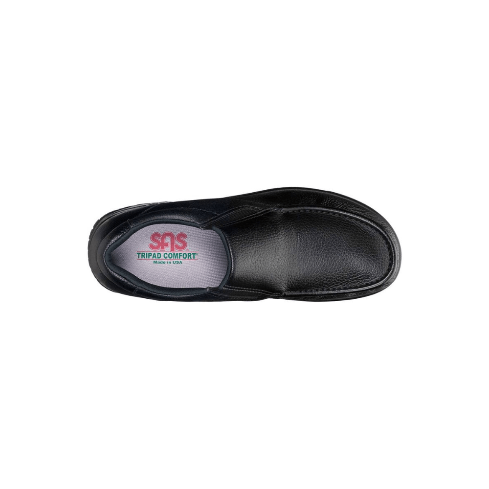 SAS Men's Navigator SR - Leather Slip On Loafer - Black 2