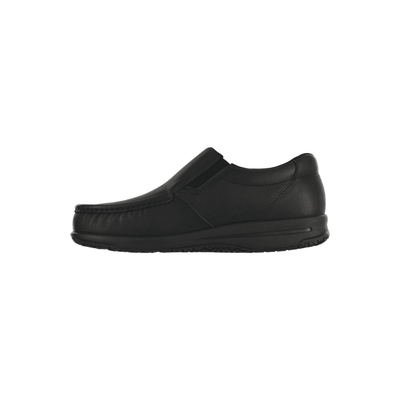 SAS Men's Navigator SR - Leather Slip On Loafer - Matte Black 5