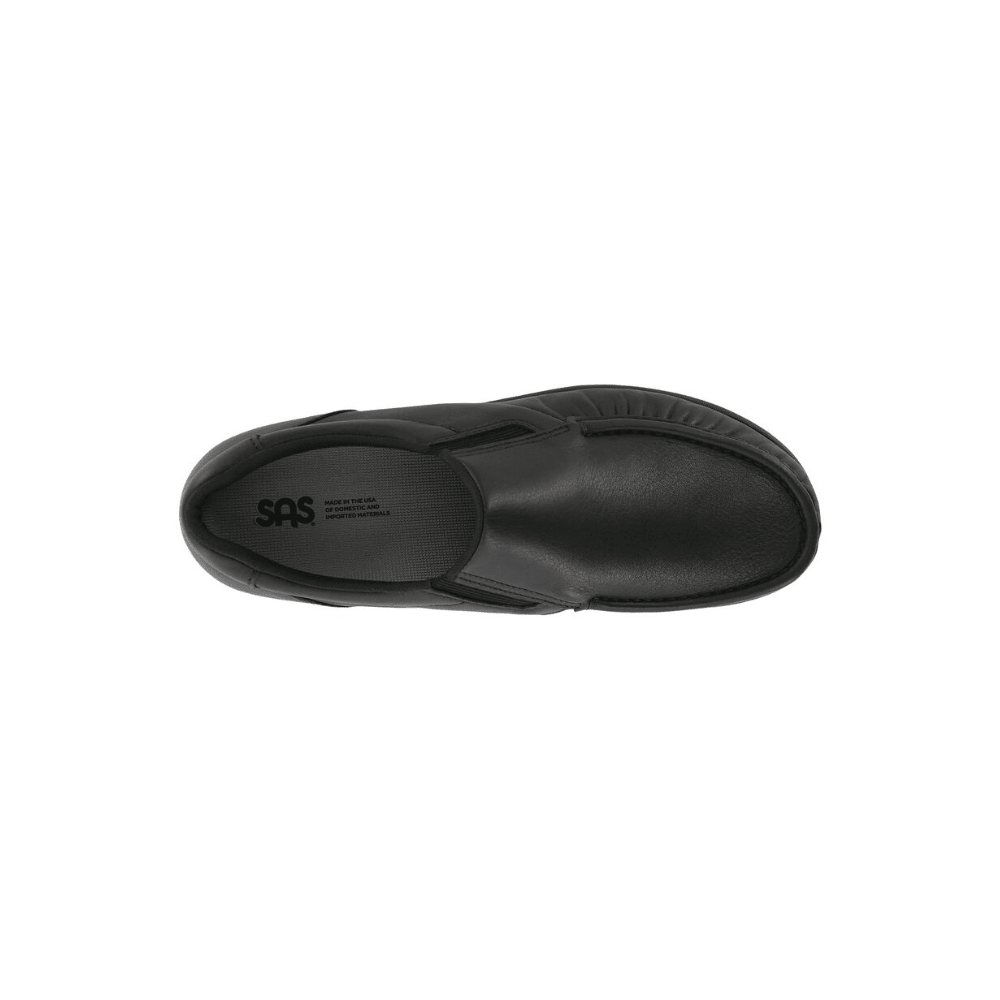 SAS Men's Navigator SR - Leather Slip On Loafer - Matte Black 2