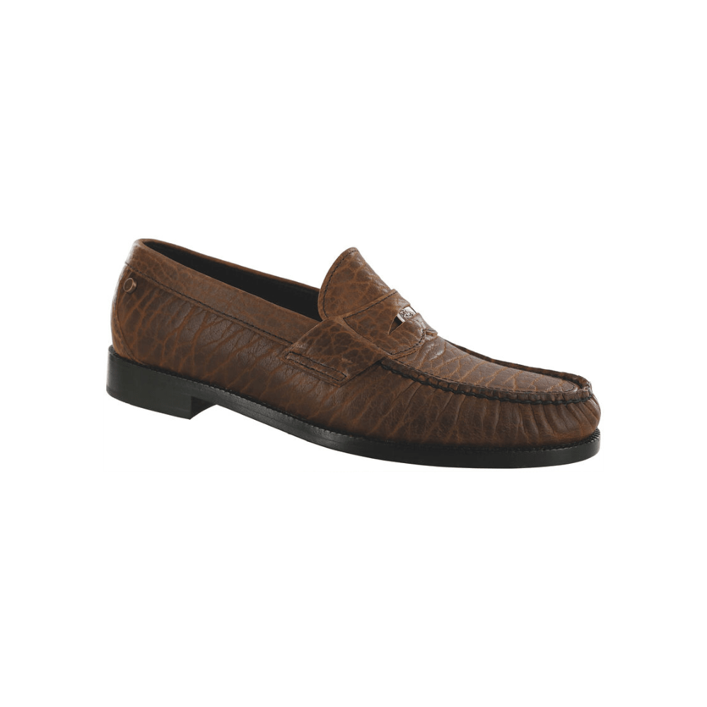 SAS Men's Penny Signature - Leather Slip On Loafer - Brown Bison 1