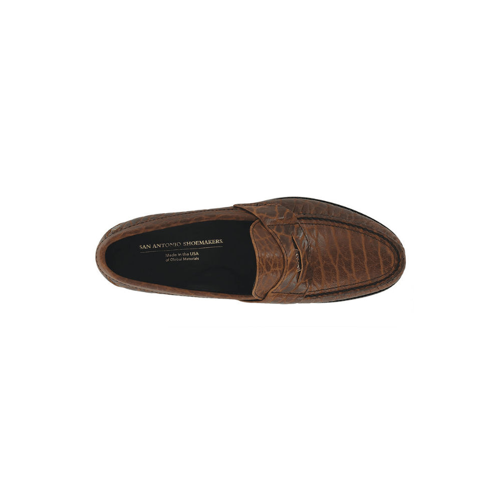 SAS Men's Penny Signature - Leather Slip On Loafer - Brown Bison 2