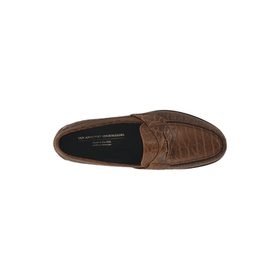 SAS Men's Penny Signature - Leather Slip On Loafer - Brown Bison 2