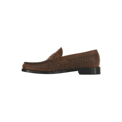 SAS Men's Penny Signature - Leather Slip On Loafer - Brown Bison 5