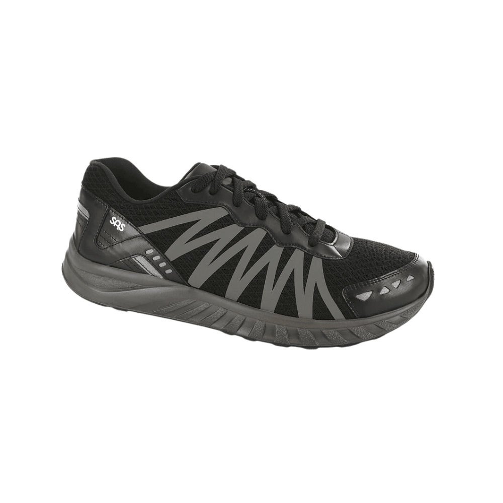 SAS Men's Pursuit Lace Up Sneaker – Black / Gray 1