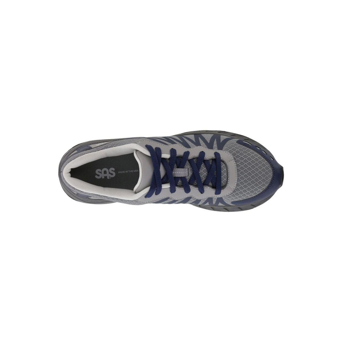 SAS Men's Pursuit Supportive Performance Athletic Sneaker – Gray / Navy 4