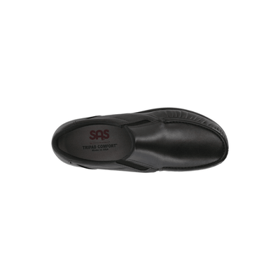 SAS Men's Side Gore - Leather Loafer - Black Smooth 2